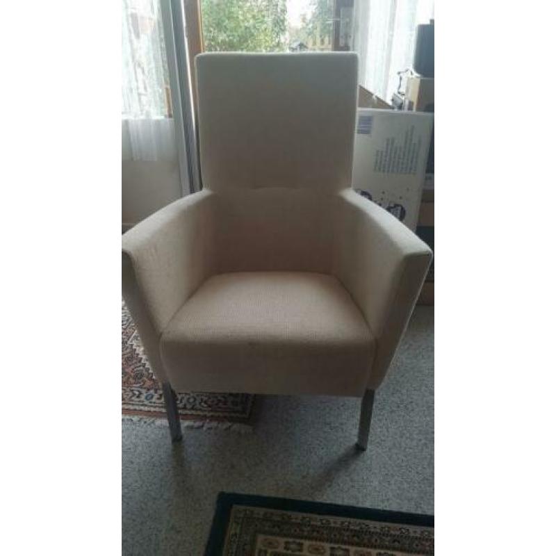 creme stoel / fauteuil