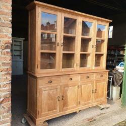 prachtige teak buffetkast servieskast vitrinekast dressoir