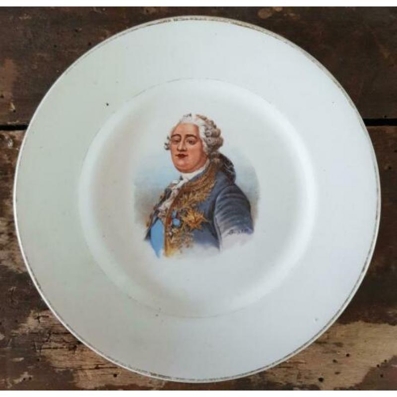 Bijzonder FRANS bordje Louis XVI Toen was geluk