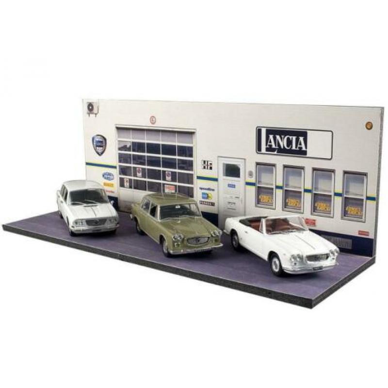 Lancia diorama garage 1:43