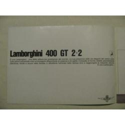 27 Lamborghini 400 GT 2+2 brochure