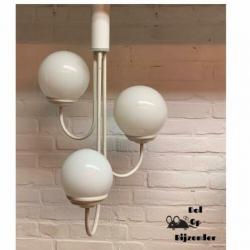 Vintage hanglamp Bony lamp bollen glas space age jaren 60