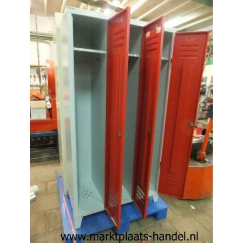 Overtoom Lockerkast 3 deurs 50 x 93 x 185 cm (a23)33