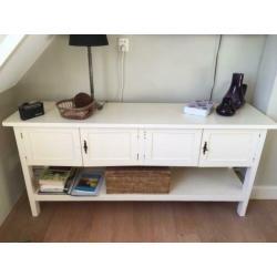 Sidetable kast side table retro oldskool look offwhite