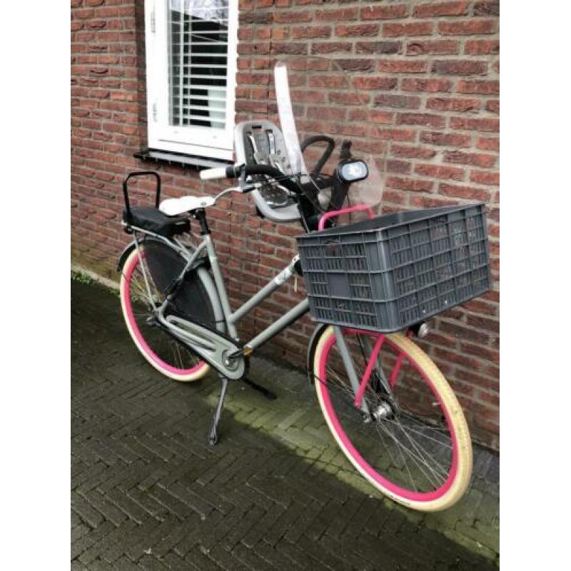 Yepp mini voorzitje grijs met windscherm(zonder fiets)