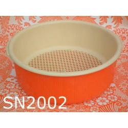 Seno vintage vergiet + bak groot oranje | seventies retro