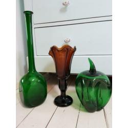 Glaswerk, vaas Glas handwerk