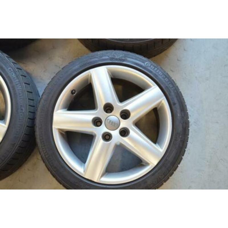 17" Originele Audi velgen 5x112 + 225/45R17 winterbanden