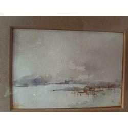 aquarel van Kees van Aalst 15x 10