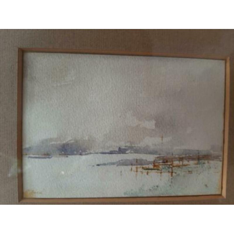 aquarel van Kees van Aalst 15x 10