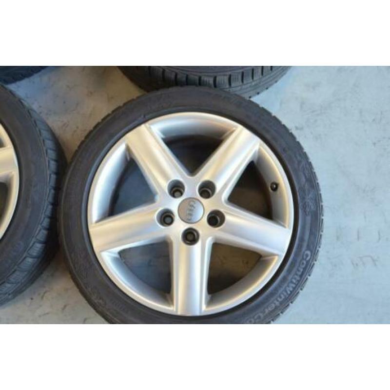 17" Originele Audi velgen 5x112 + 225/45R17 winterbanden