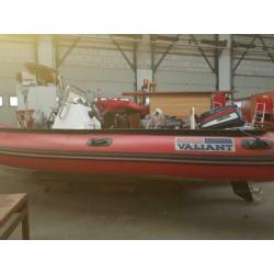 Schuurvondst rib boot Valiant 500 met 28 pk bbm