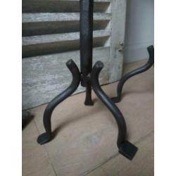 2x Zwart metalen kandelaar hoogte 59cm ø 12cm *Etage3*