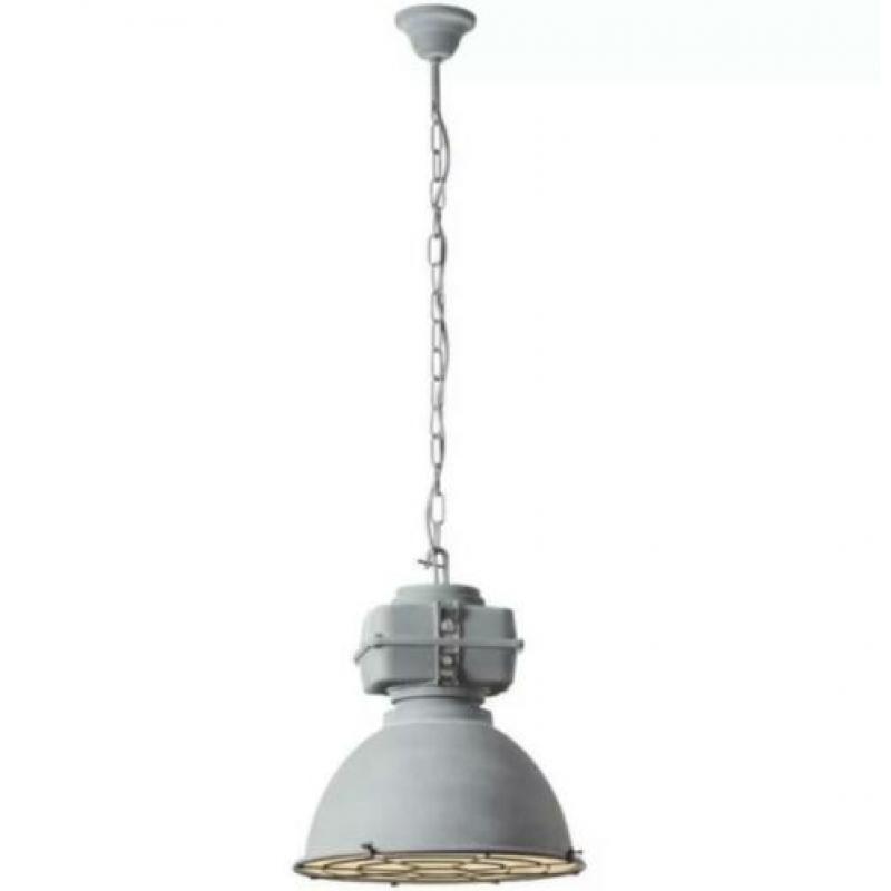 Hanglamp Industrieel Metaal-Beton look! Nog Nieuw! Was 110!!