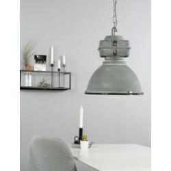 Hanglamp Industrieel Metaal-Beton look! Nog Nieuw! Was 110!!