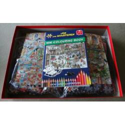 Jan van Haasteren puzzles 2 in 1 doos New Year Party, Santa