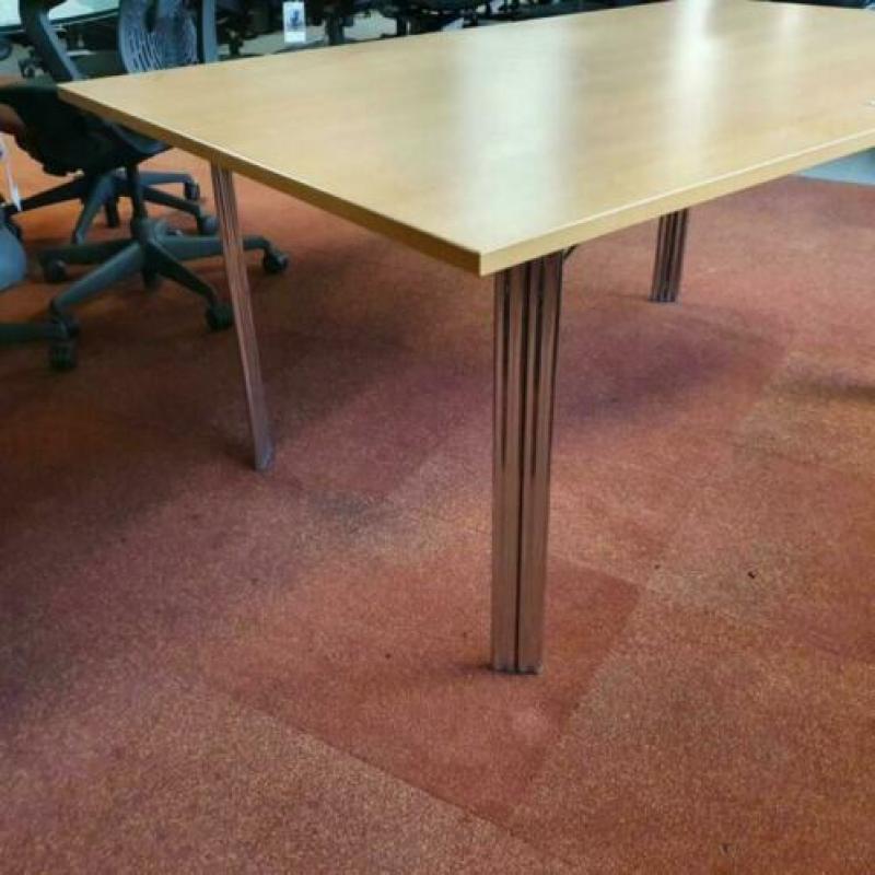 Nette tafel 160x100x72 cm beuken kleur