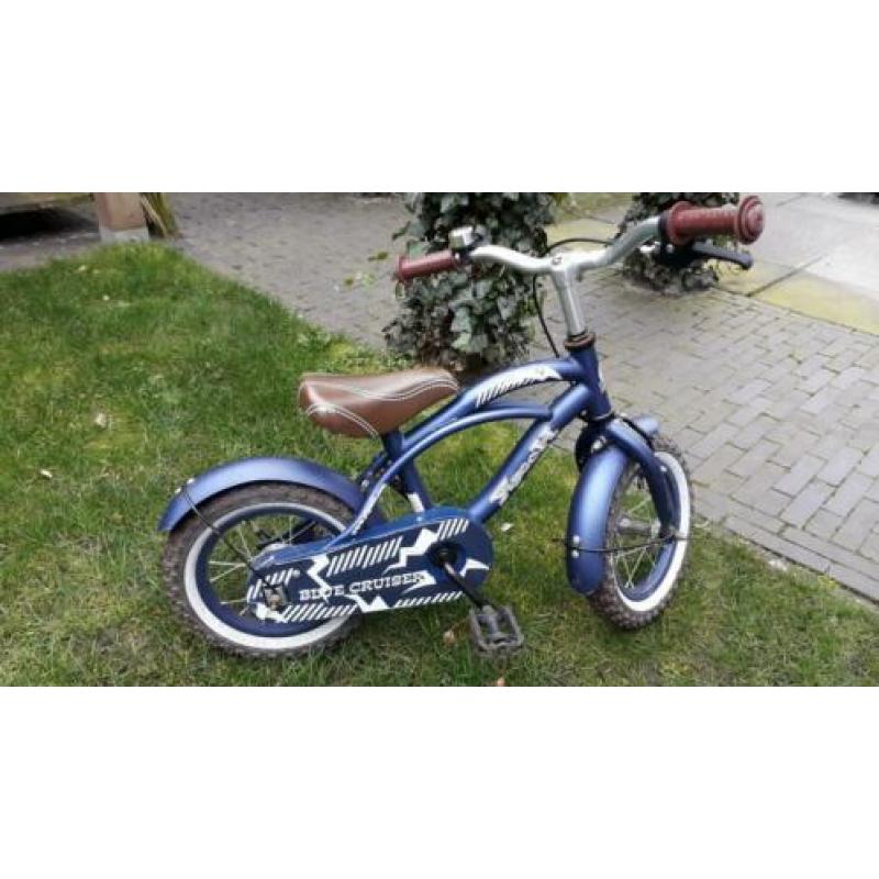 Kinderfiets 12 inch yipeeh bleu cruiser