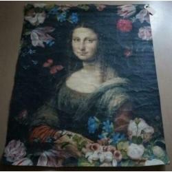 Superleuke poster/schoolkaart met Mona Lisa-HERingericht