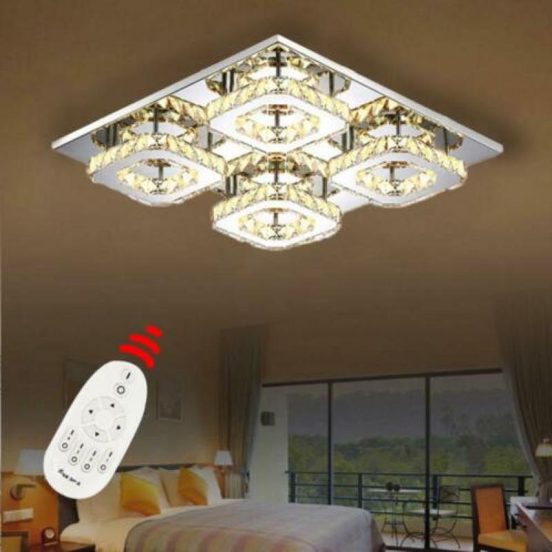 48W Crystallen LED-Plafondlamp Design Ganglamp Dimbaar