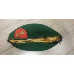 Zeldzame Marinier Commando baret firma KMA maat 62