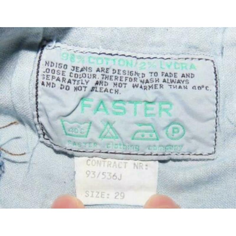 Faster blauwe jeans W29