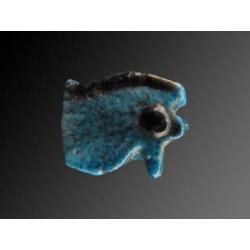 Egyptian faience Eye of Horus or Wedjat/Udjat with layed on