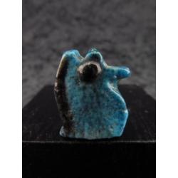 Egyptian faience Eye of Horus or Wedjat/Udjat with layed on