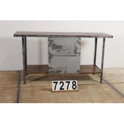 Industrieel vintage werkbank/dressoir/toonbank nr.7278