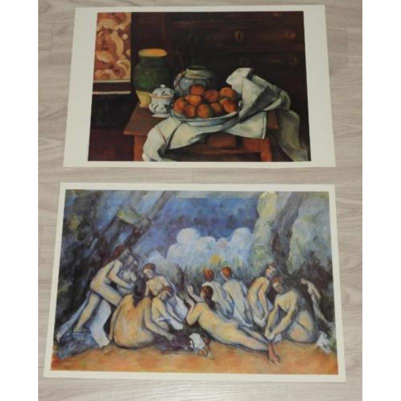 CÉZANNE verzamelmap met 6 prachtige hoogglans repro,s