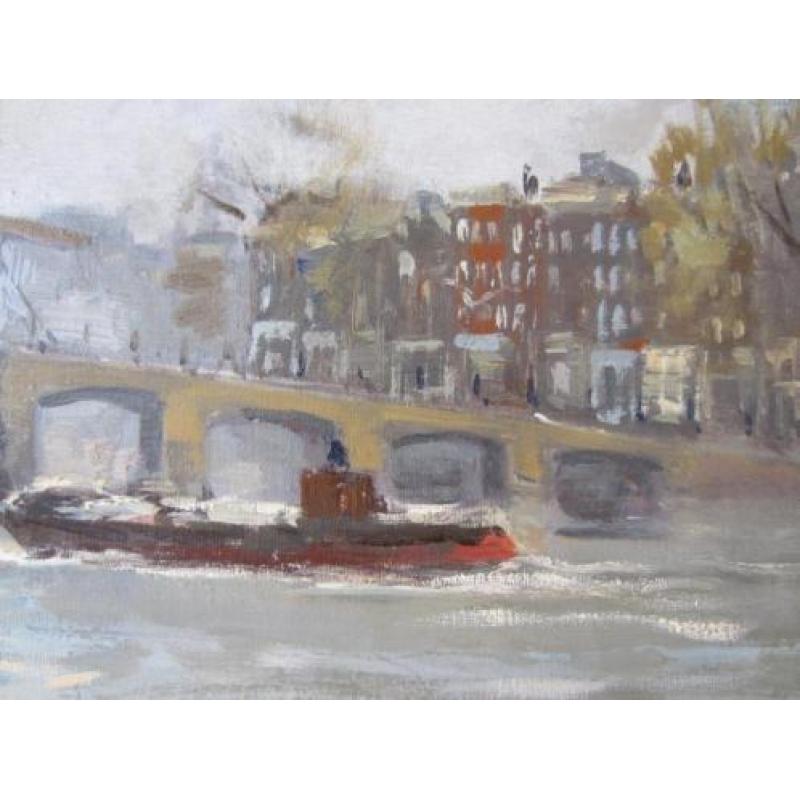 ==Jan Korthals 1916-1972==stadsgezicht AMSTERDAM==de amstel=