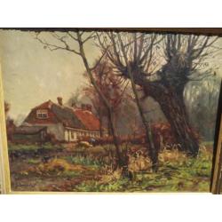 A.J.Zwart 1903-1981 Boerenerf/Boer/Boerenhoeve