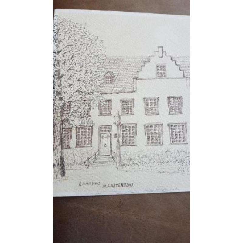 Tekening Raadhuis Maartensdijk Aukje Huisman