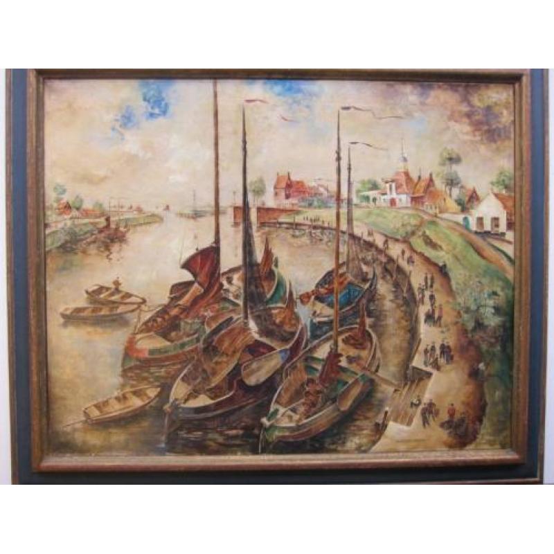 Dirk Kruizinga (1895-1972) - De haven van Durgerdam