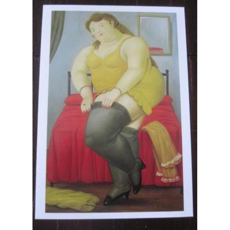 Fernando botero 4 ansichtkaart - reproducties 4 voor 4,50