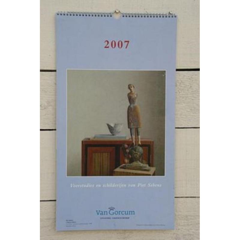 Piet Sebens, voorstudies schilderijen, kalender 2007