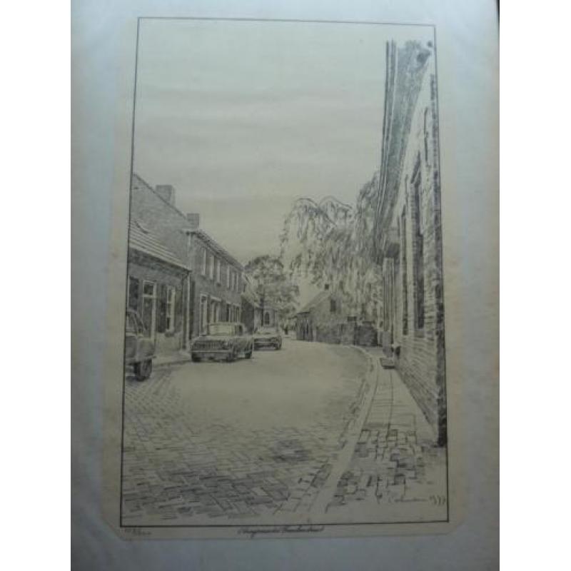 Pentekening, Burgenmeester Frenkenstraat te Asten (Holmen)