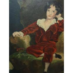 "Little Lord Fauntleroy" - Oud Schilderij van J.F. Bounding