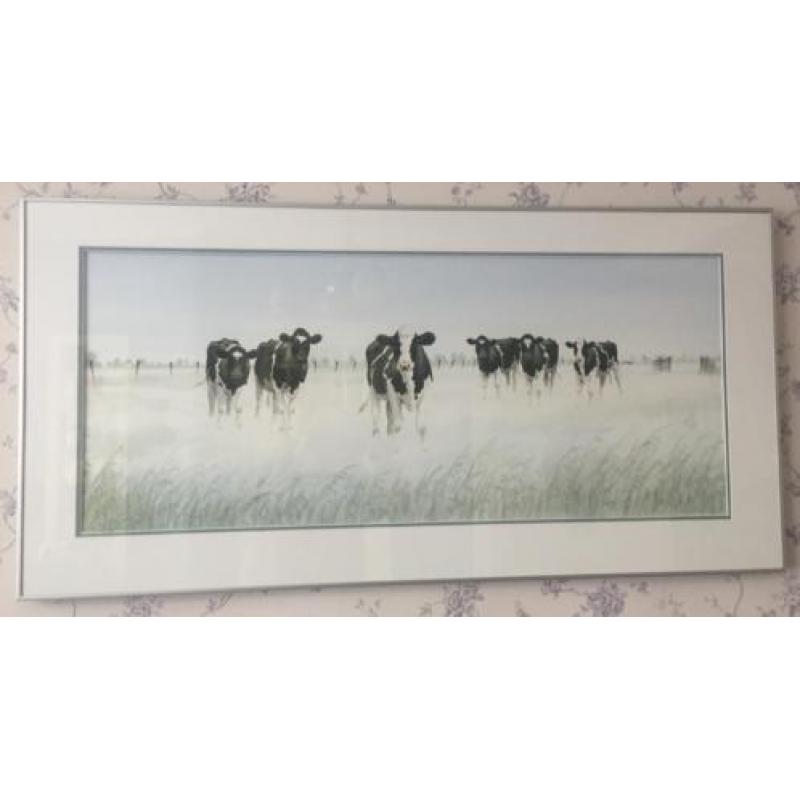 Grote aquarel Wiebe van der Zee nwpr 1300,- nu voor minder d