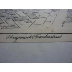 Pentekening, Burgenmeester Frenkenstraat te Asten (Holmen)