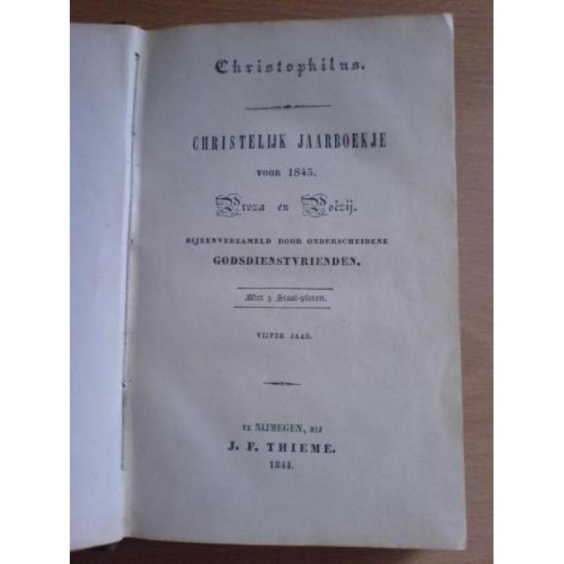 Boek - Christophilus - Christelijk Jaarboekje voor 1845