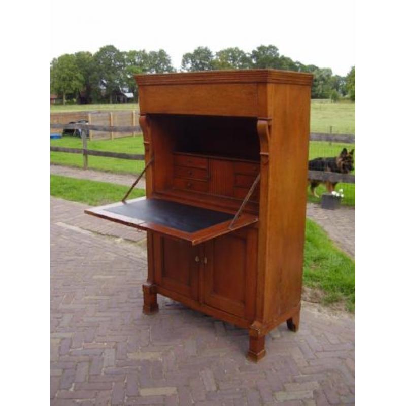 Antieke Eiken Secretaire Holland 1820