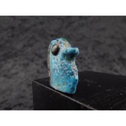 Egyptian faience Eye of Horus or Wedjat/Udjat with layed on