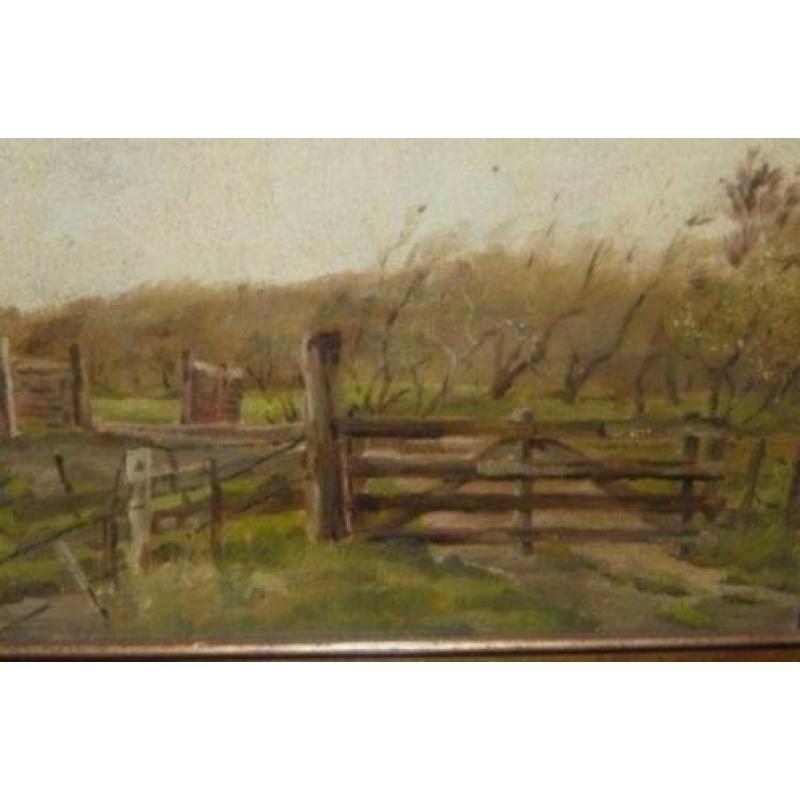 Ton Pape schilderij duinlandschap uit 1942 afm 53x43cm