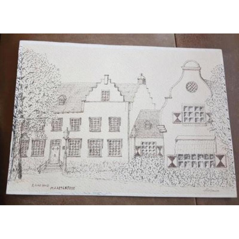 Tekening Raadhuis Maartensdijk Aukje Huisman