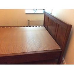 Antiek eikenhouten bed