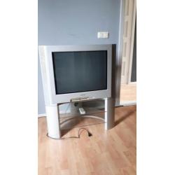 Grijze/zilvere Sony Triniton crt tv