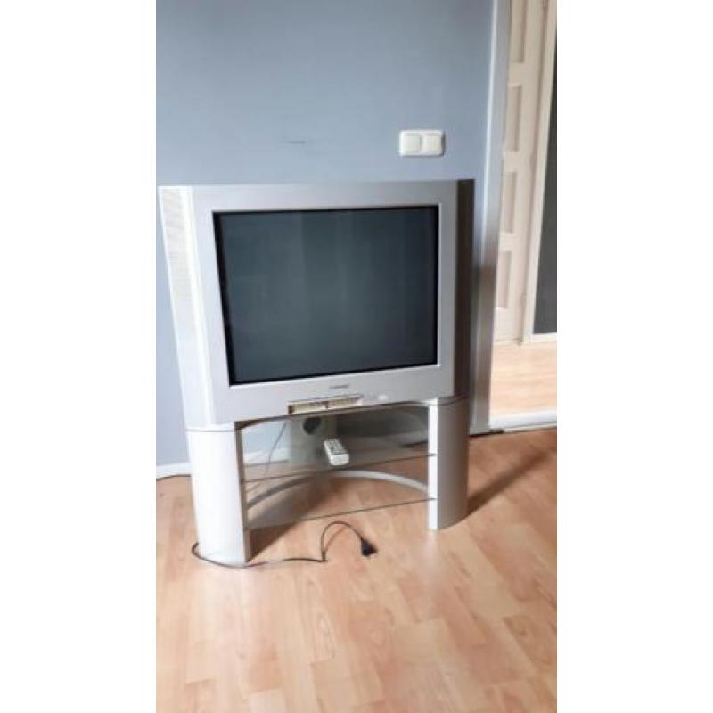 Grijze/zilvere Sony Triniton crt tv