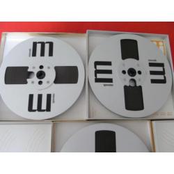 3 x Maxell 18 cm. ALU. met Maxell UD 35-90 Tape. Inkl.