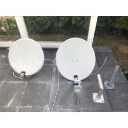 2x schotelantenne